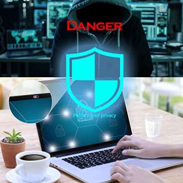 Ultra-Thin Webcam Cover Slide for Maximum Privacy Protection