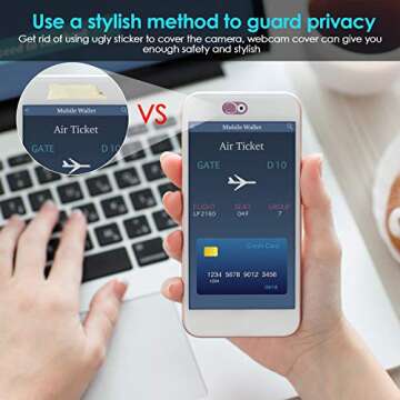 Ultra-Thin Webcam Cover Slide for Maximum Privacy Protection