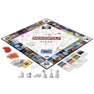 Hasbro Gaming Monopoly Pixar Edition for Kids 8 and Up