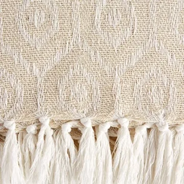 DII Modern Cotton Geometric Throw Blanket for Cozy Decor