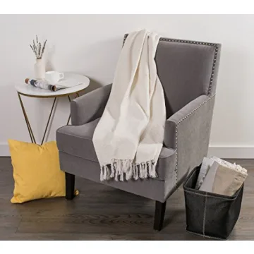 DII Modern Cotton Geometric Throw Blanket for Cozy Decor