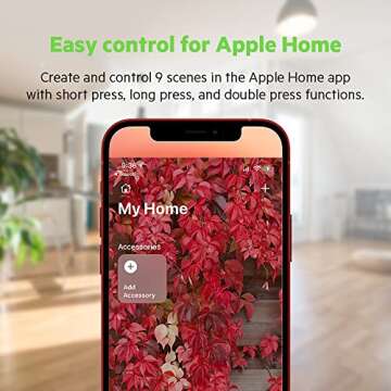 Wemo Stage Scene Controller with Thread - Smart Home Remote Control for Apple HomeKit Automation - B...
