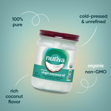 Nutiva Coconut Oil - Organic Extra Virgin Coconut Oil, 14 Ounce