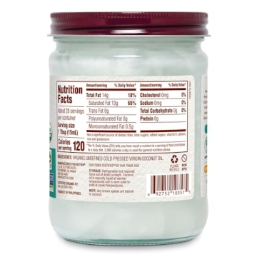 Nutiva Coconut Oil - Organic Extra Virgin Coconut Oil, 14 Ounce