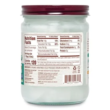 Nutiva Coconut Oil - Organic Extra Virgin Coconut Oil, 14 Ounce