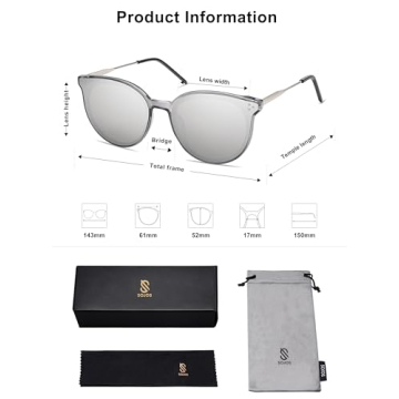 SOJOS Classic Round Sunglasses for Stylish Eye Protection