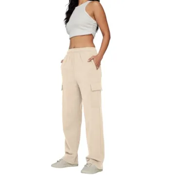 Women's High Waisted Cargo Sweatpants - AUTOMET 2024