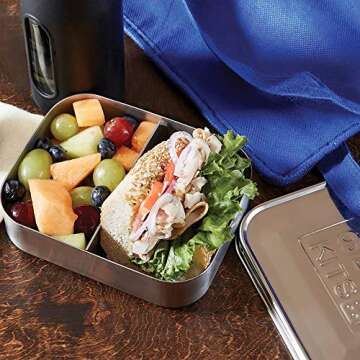 Bits Kits Stainless Steel Bento Box - Lunch & Snack Container