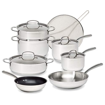 Goodful 12-Piece Cookware Set for Even Heating and Durability