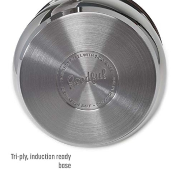 Goodful 12-Piece Cookware Set for Even Heating and Durability