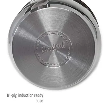 Goodful 12-Piece Cookware Set for Even Heating and Durability