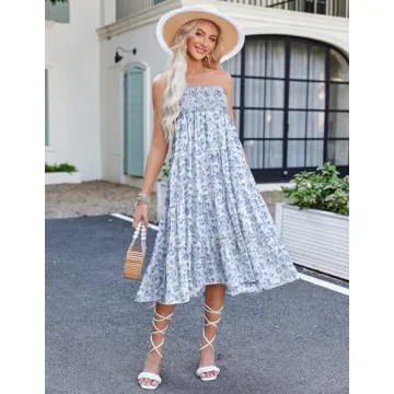 Zeagoo Women's Summer Boho Maxi Skirt - Stylish & Versatile