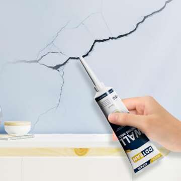 Drywall Repair Kit with Scraper, 2 Pack Spackle Wall Repair, Wall Mending Agent Easy to Fill The Holes for Home Wall, Plaster Dent Repair, Tools for Men Women, Wall Surface Hole Fill Quick