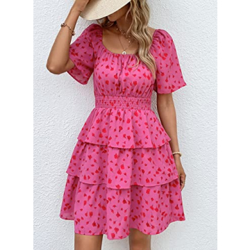 PRETTYGARDEN Floral Short Dress for Summer Elegance