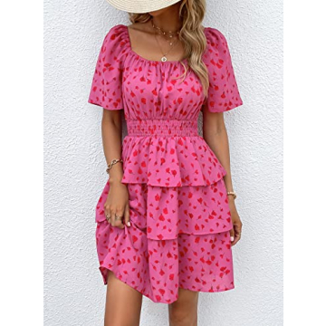 PRETTYGARDEN Floral Short Dress for Summer Elegance