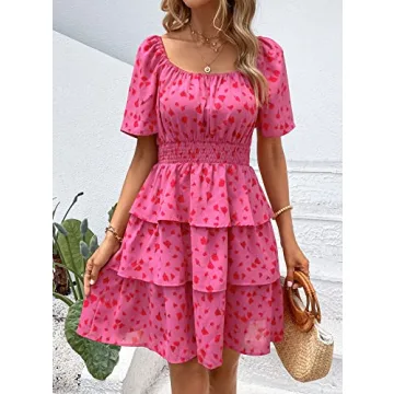 PRETTYGARDEN Floral Short Dress for Summer Elegance