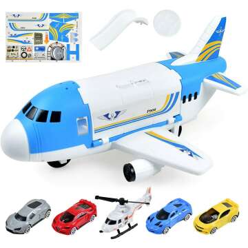 Tuko Transport Cargo Airplane Toy Set for Kids