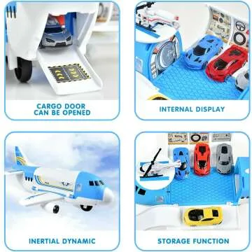 Tuko Transport Cargo Airplane Toy Set for Kids