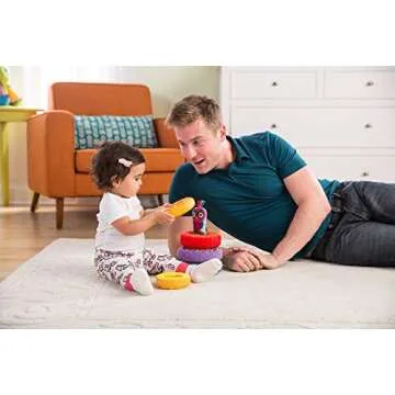 Engaging Lamaze Rainbow Stacking Rings for Developmental Play