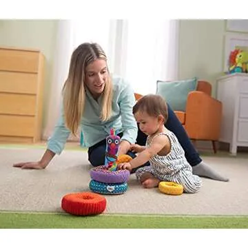 Engaging Lamaze Rainbow Stacking Rings for Developmental Play