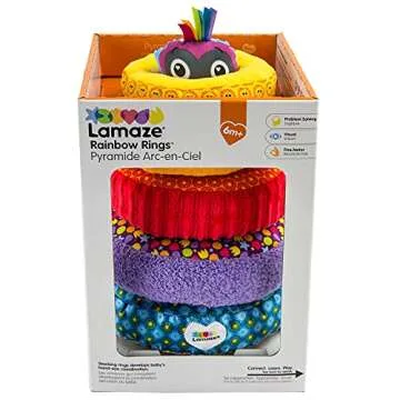 Engaging Lamaze Rainbow Stacking Rings for Developmental Play