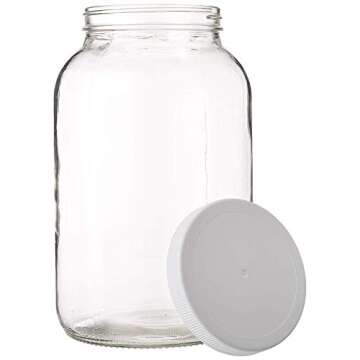 1 Gallon Kombucha Starter Kit - with SCOBY, Sugar, Tea, Glass Jar, Ph Strips and thermometer (Deluxe Kit)