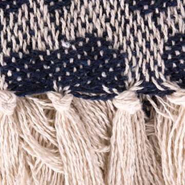 DII Bold Eclectic Leopard Woven Throw, 50x60", Navy