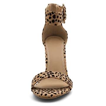 Herstyle Rumors Women's Fashion Chunky Heel Sandal Open Toe Wedding Pumps with Buckle Ankle Strap Ev...