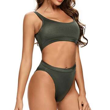 Dixperfect Stylish Two Piece Bikini Set for Trendy Women