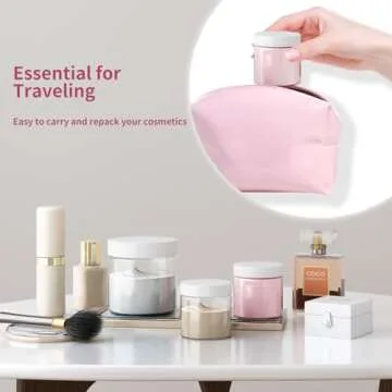 SGHUO Empty 24 Pack Slime Containers, 12 6oz and 12 2oz Plastic Storage Jars with Lids and Labels for DIY Slime, Glitter, Jewelry Making Supplies, Foam Beads