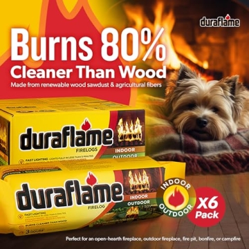 Duraflame Fire Logs 6-Pack for Indoor Outdoor Enjoyment