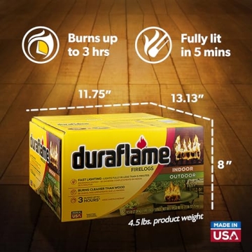 Duraflame Fire Logs 6-Pack for Indoor Outdoor Enjoyment
