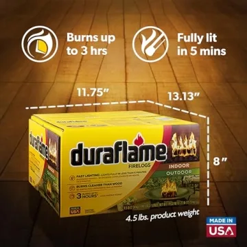 Duraflame Fire Logs 6-Pack for Indoor Outdoor Enjoyment
