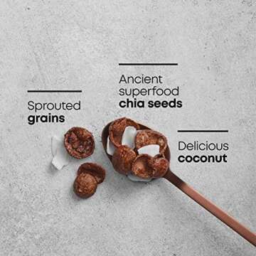 Qi'a Superfood Organic Gluten Free Cocoa Coconut Superflakes Cereal, 10 Ounce (Pack of 12), Non-GMO, 26g Whole Grains, 5g Plant Based Protein, by Nature's Path