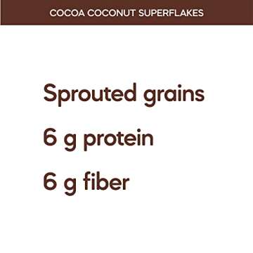 Qi'a Superfood Organic Gluten Free Cocoa Coconut Superflakes Cereal, 10 Ounce (Pack of 12), Non-GMO, 26g Whole Grains, 5g Plant Based Protein, by Nature's Path