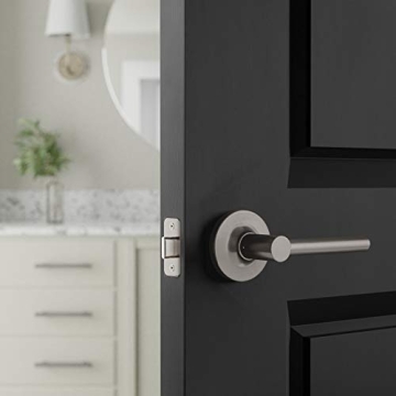 Amazon Basics Contemporary Madison Door Lever Passage Satin Nickel