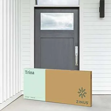 ZINUS Trina Upholstered Headboard - Adjustable, Easy Assembly, Taupe