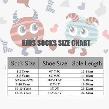Baby Non Slip Socks Baby Boys Winter Warm Socks with Grips for Baby Girls Terry Socks Bears 12-24 Months