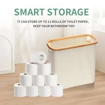 Bangleo Elegant Toilet Paper Storage Basket 30L