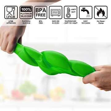 Eddeas Semi Sphere Silicone Chocolate Molds, 3 Pack Half Sphere Silicone Baking Molds for Making Jel...