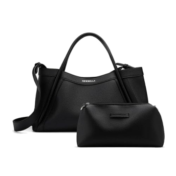 NEWBELLA Kelly Vegan Leather Tote Bag - Stylish and Versatile Crossbody Handbag with Matching Purse