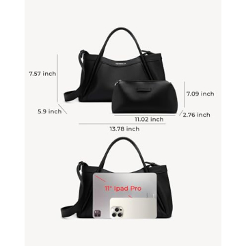 NEWBELLA Kelly Vegan Leather Tote Bag for Women