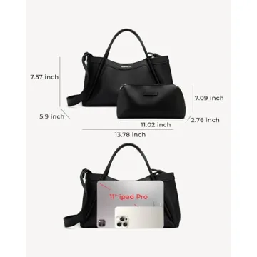 NEWBELLA Kelly Vegan Leather Tote Bag for Women