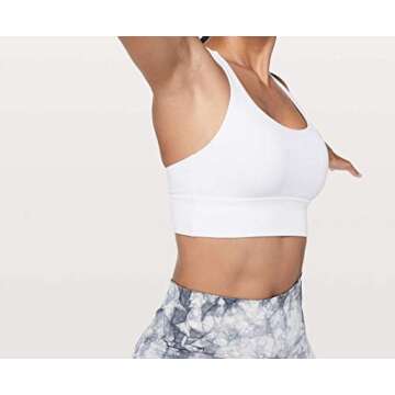 lululemon Energy Bra Long Line (White, 6)