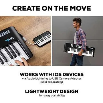 Alesis V49 MKII MIDI Keyboard with 49 Velocity Sensitive Keys