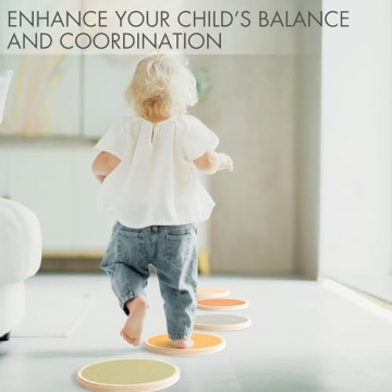 ZICOTOs Fun Wooden Stepping Stones for Kids