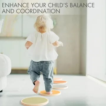 ZICOTOs Fun Wooden Stepping Stones for Kids