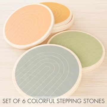 ZICOTOs Fun Wooden Stepping Stones for Kids