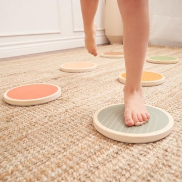 ZICOTOs Fun Wooden Stepping Stones for Kids