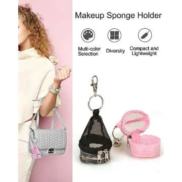 Makeup Sponge Holder Beauty Blender Holder Travel Case for Women